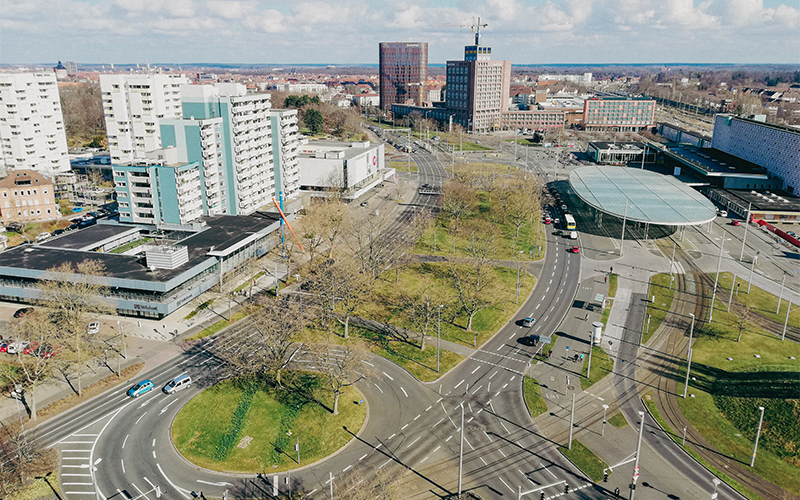 Mit dem Bahnhofsquartier entsteht ein urbanes Quartier mit kurzen Wegen, öffentlichen Orten und Einrichtungen wie Parks etc.