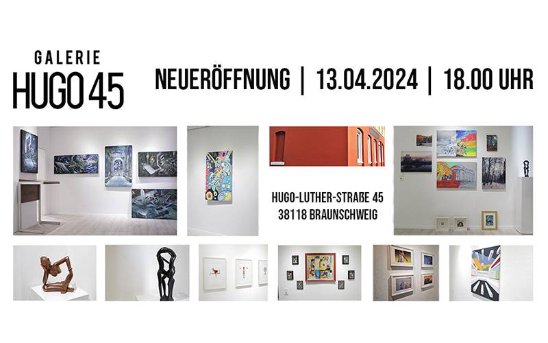 Neueröffnung: Galerie Hugo 45 kommt mit neuem Konzept. 