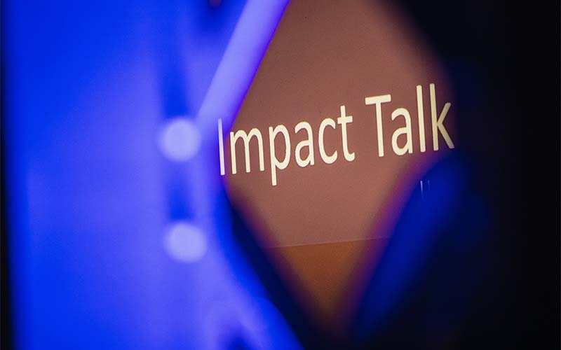 Impact Talk im TRAFO Hub verspricht spannende Diskussionen zum Hochwasserschutz.