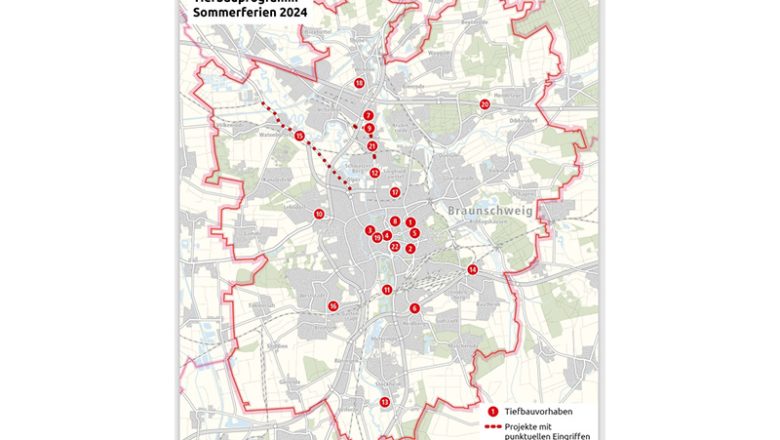 Gleis-, Straßen- und Leitungsbau: das Tiefbauprogramm in den Sommerferien