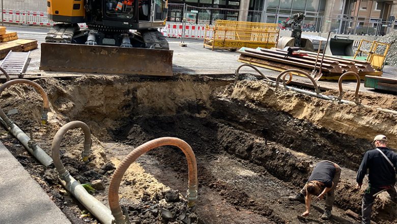 Archäologische Funde unter künftigem Pocket-Park