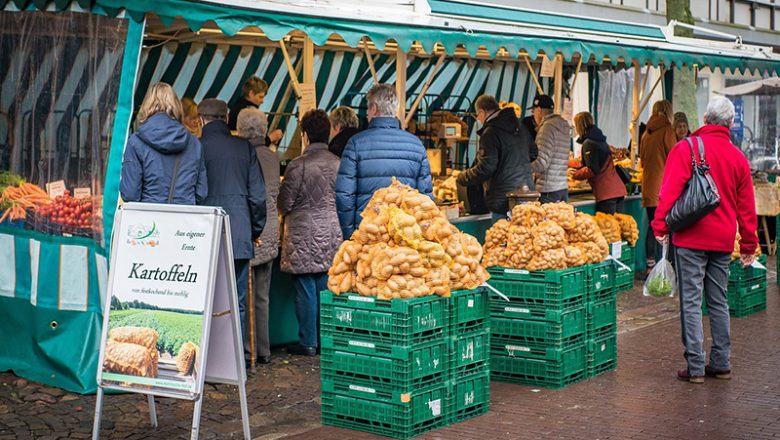 Eingeschränkte Öffnungszeiten und Verlegung der Wochenmärkte