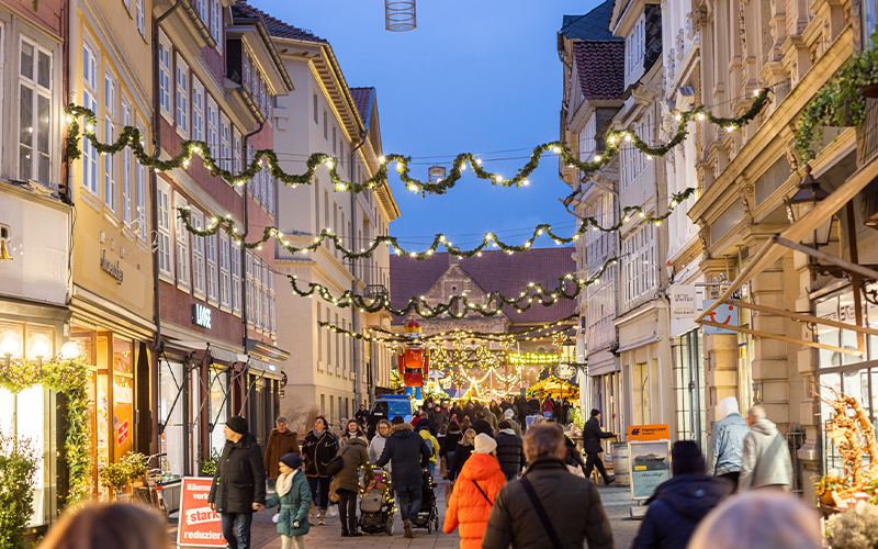 Das Stadtmarketing Braunschweig zieht eine positive Bilanz für die Weihnachtszeit in der Innenstadt.
