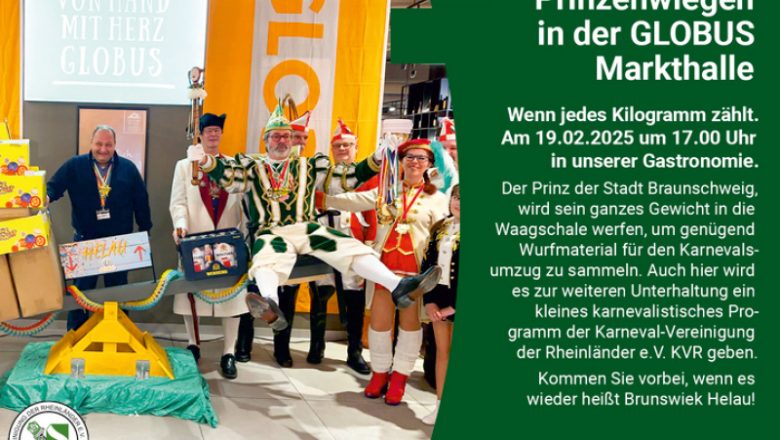 Auf zum Prinzenwiegen in die Globus Markthalle