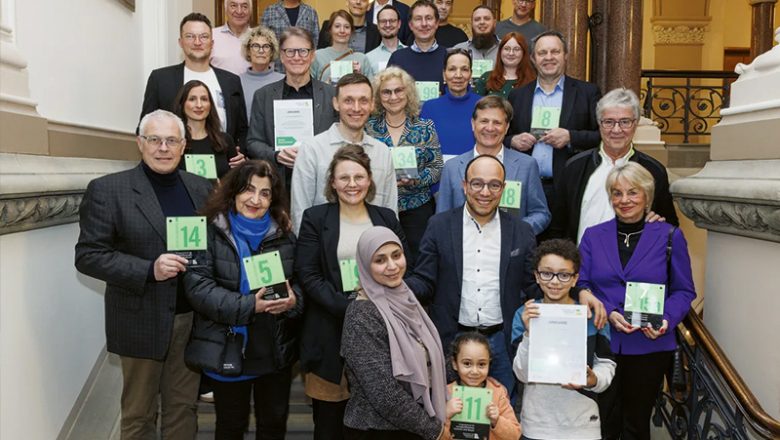 14 Grüne Hausnummern verliehen