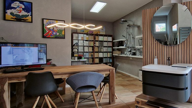 Neues Service-Angebot der Perper GmbH: Büro mit Bad-Ausstellung