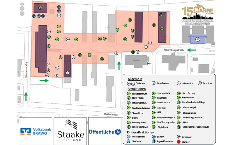 Die Berufsfeuerwehr der Stadt Braunschweig öffnet am Sonntag, 24. August, von 10 bis 18 Uhr ihre Türen auf dem Gelände der Feuerwache Süd, Dessaustraße 8. 