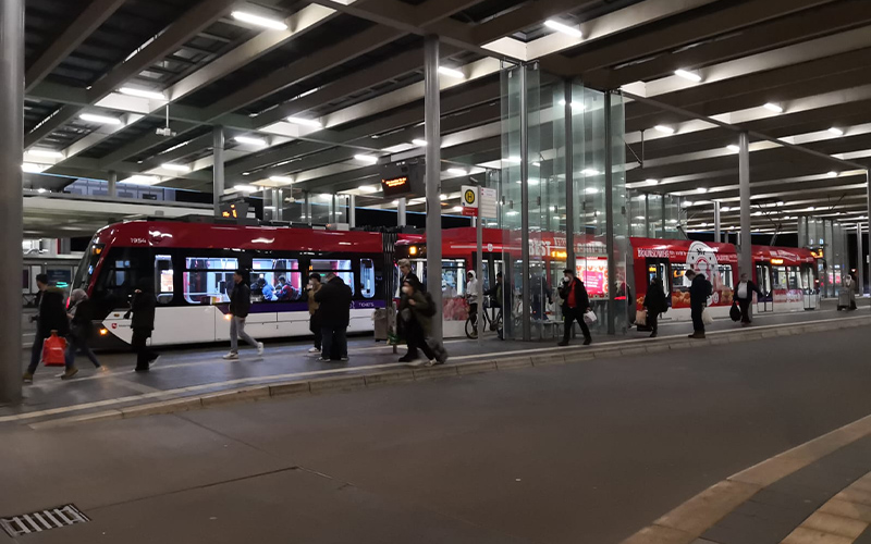 Die BSVG erneuert von Montag, 22. September, bis Samstag, 1. November, die Weichen am Berliner Platz am Hauptbahnhof.