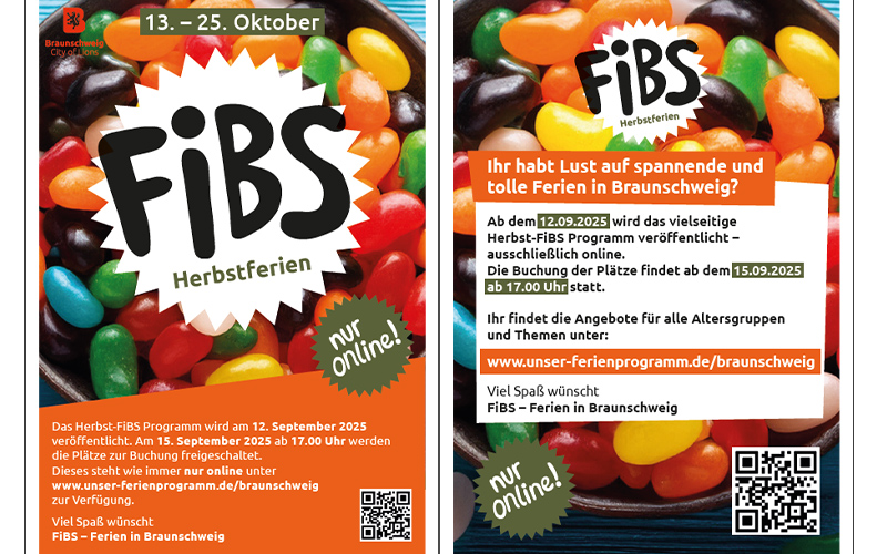 Das Herbst-FiBS (Ferien in Braunschweig) Programm bietet Kindern und Jugendlichen von sechs bis 15 Jahren vom 13. bis 25. Oktober wieder zahlreiche spannende und abwechslungsreiche Aktivitäten.