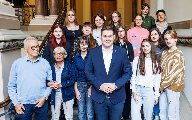 Studentinnen aus Bila Zerkwa zu Gast in Braunschweig. 