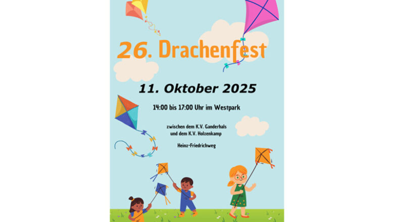 Drachenfest in der Weststadt am 11. Oktober