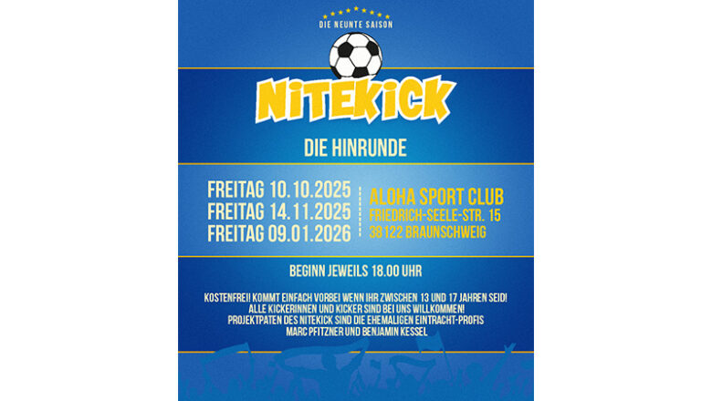 „Nitekick“ für fußballbegeisterte Jugendliche