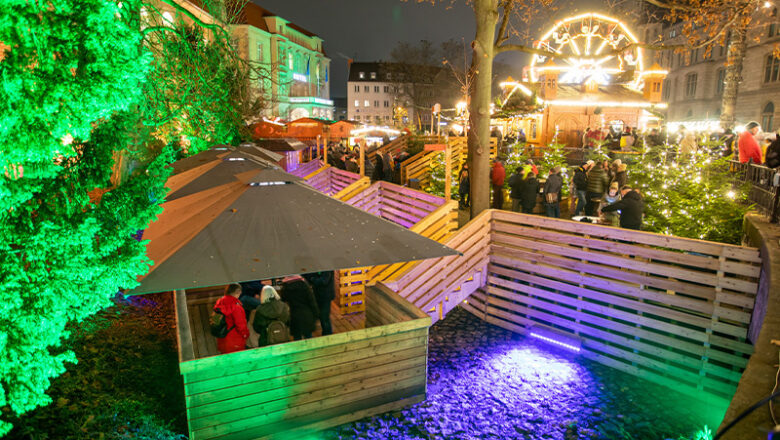 Vorweihnachtsstimmung vom Floß aus genießen