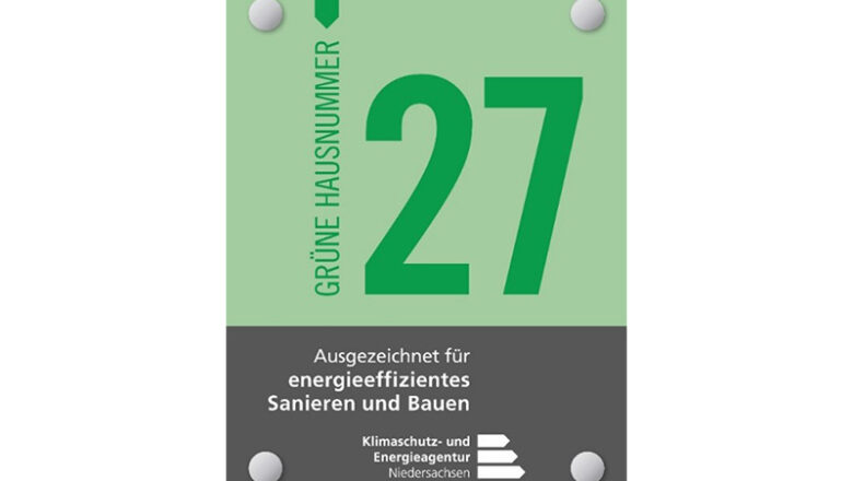 Elf Grüne Hausnummern für energieeffizientes Sanieren und Bauen