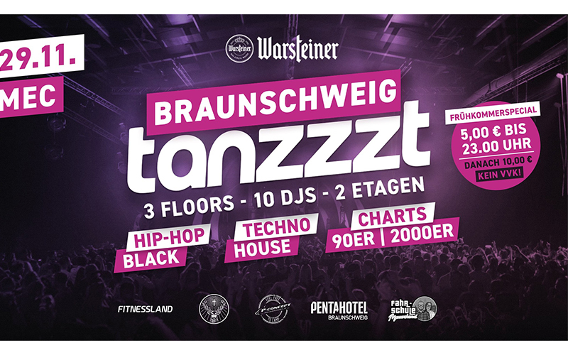 Am Samstag, den 29. November 2024, verwandelt sich das MEC Braunschweig ab 22:00 Uhr wieder in eine Party-Hochburg, die mit ihrem einzigartigen Disco-Feeling alle Erwartungen übertreffen wird.
