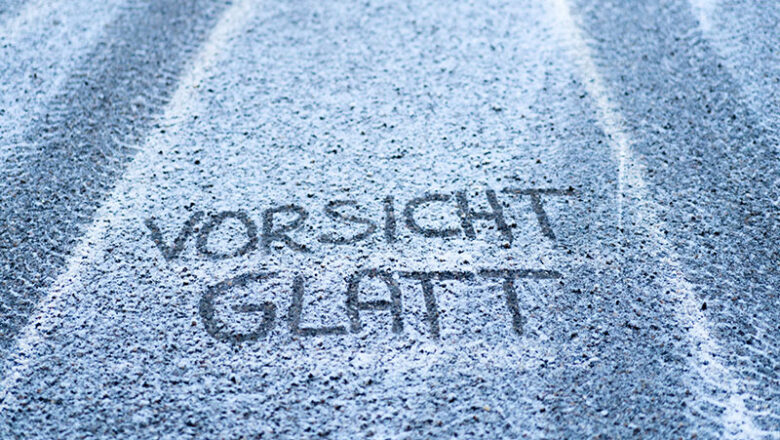 Gefahr vor Glätte