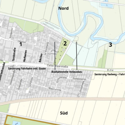 Neue Fahrbahnen, barrierefreie Bushaltestellen, klare Ortseinfahrt