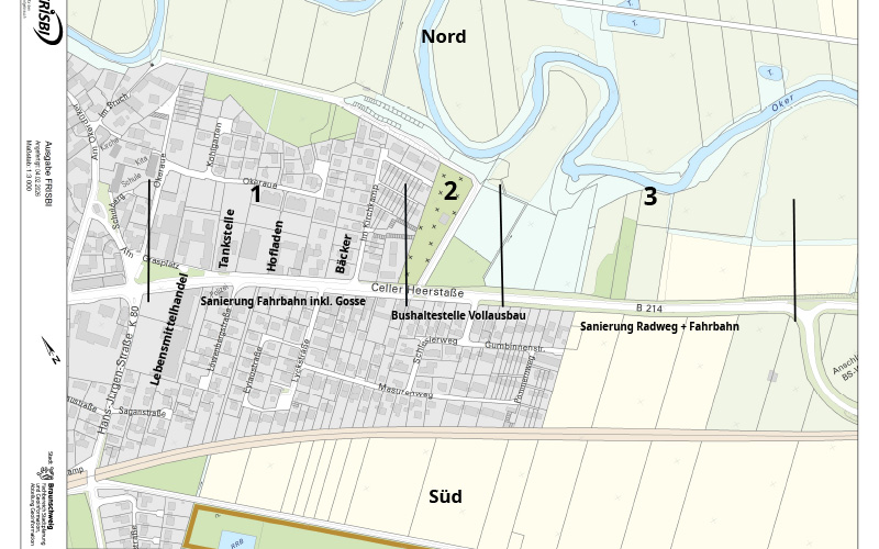 Die Stadt Braunschweig und die Niedersächsische Landesbehörde für Straßenbau und Verkehr erneuern in einem Gemeinschaftsprojekt die Celler Heerstraße (B 214) in Watenbüttel.