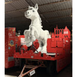 Kamelle vom Motivwagen zum Tag der Niedersachsen