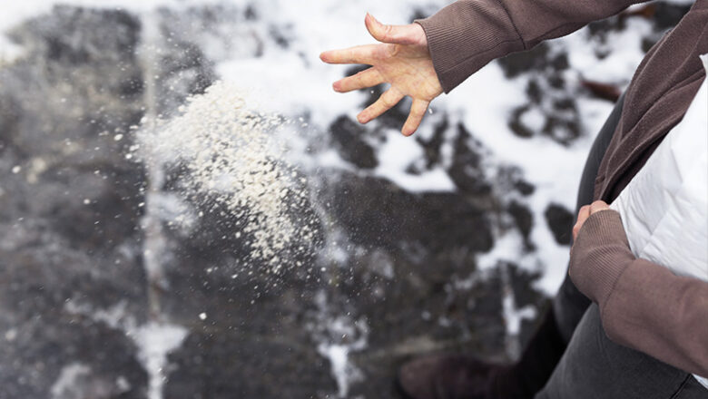 Drohende Eisglätte: Streusalz erlaubt