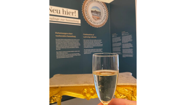 Sekt und Sammlung im Schlossmuseum