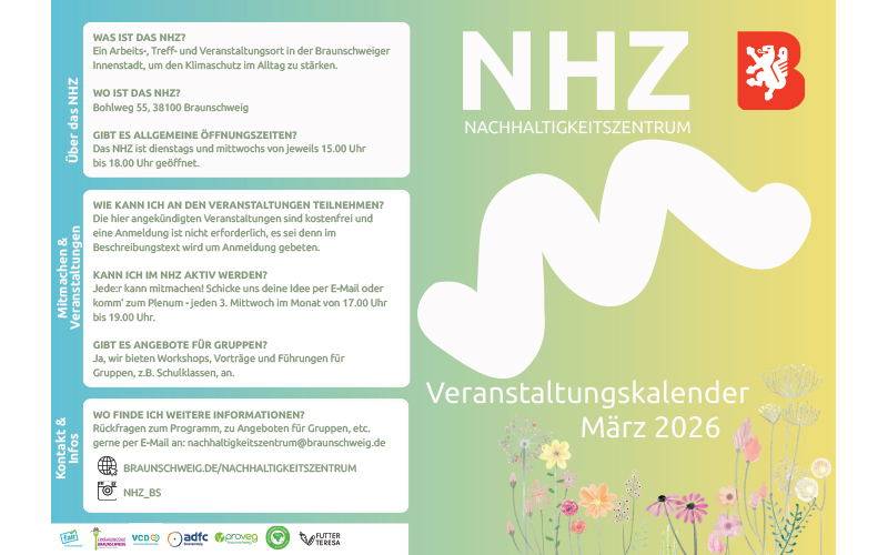 Das neue monatliche Format „Eltern-Kind-Workshop“ im Nachhaltigkeitszentrum (NHZ) im Bohlweg 55, findet am Mittwoch, 11. März, erstmals statt.