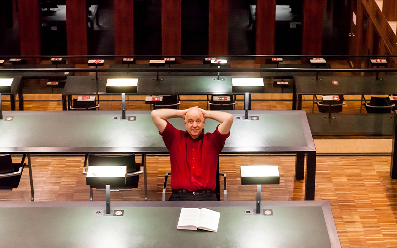 Horst Evers am 6. Mai in der Brunsviga Braunschweig. 