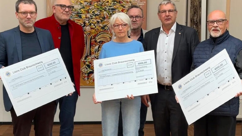 Lions Club Braunschweig übergibt 12.000 Euro aus Weihnachtskugel-Aktion