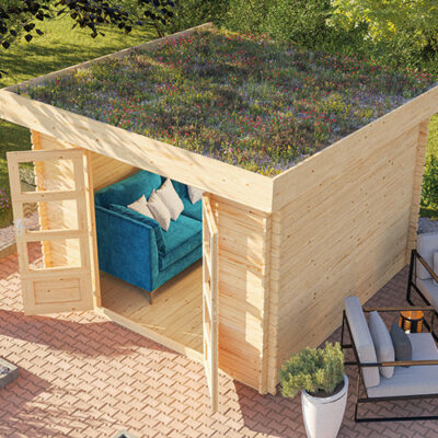 Ökologisch wertvoll: Gartenhaus mit Dachbegrünung