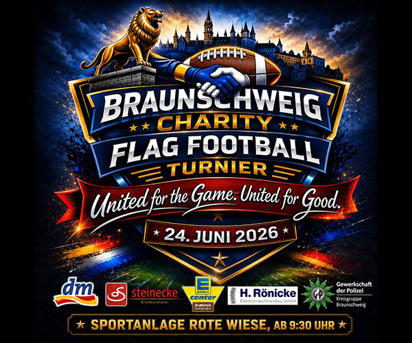 Die Region sammelt für Kinder: Charity-Turnier im Flagfootball 
