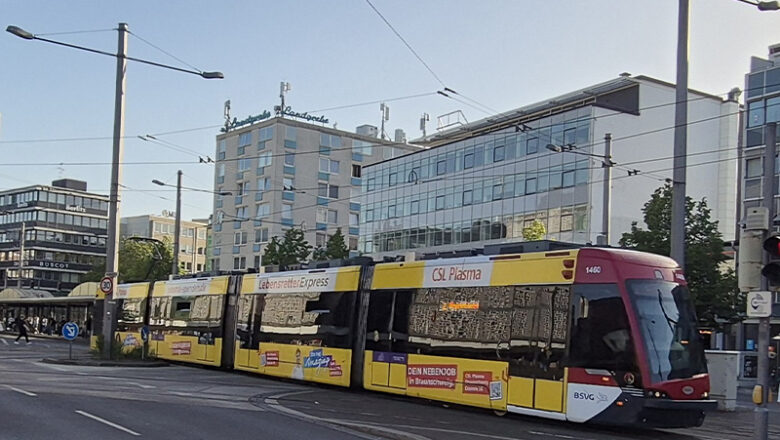 Arbeiten an den Weichen am „Schloss“ – Stadtbahnen werden in den Sommerferien umgeleitet