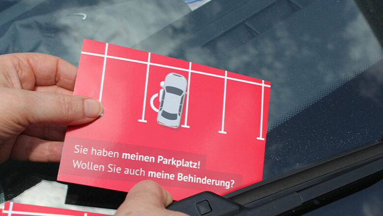 SoVD-Aktion gegen Falschparkende: „Sie haben meinen Parkplatz. Wollen Sie auch meine Behinderung?“