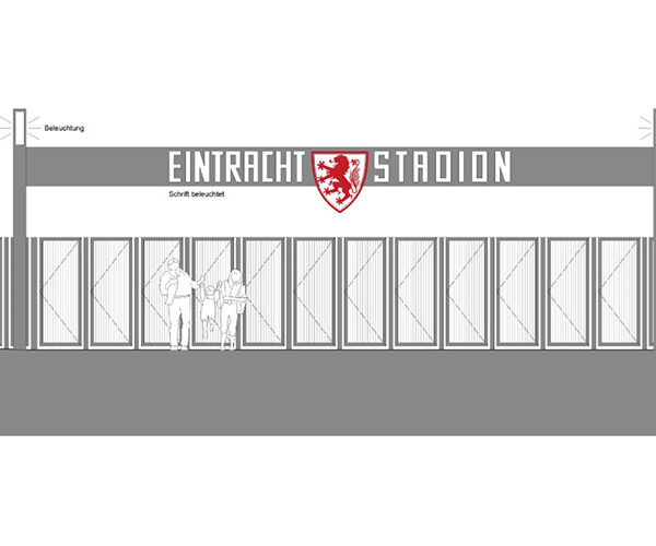 OB schlägt vor: Eintracht soll „steigenden Löwen“ für Stadionschild nutzen können