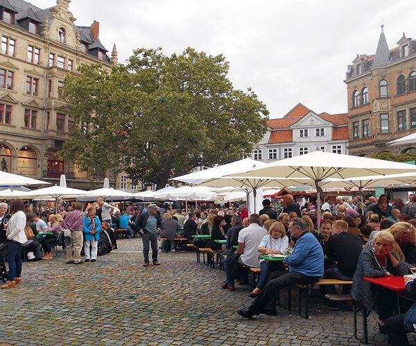 Nationale und internationale Weinsorten warten  wieder auf die Besucher beim Weinmarkt
