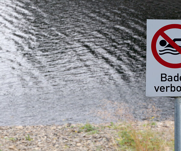 Baden im Heidbergsee nicht gestattet