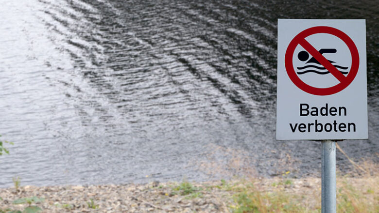 Baden im Heidbergsee nicht gestattet