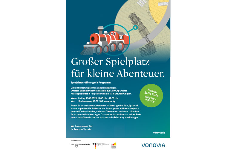 Der neue Spielplatz am Rischkampweg im Bebelhof wird am morgigen Freitag, 21. August, von 15 bis 17 Uhr mit einer Feier eröffnet.