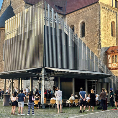 Temporärer Architekturpavillon in engerer Wahl für Niedersächsischen Staatspreis